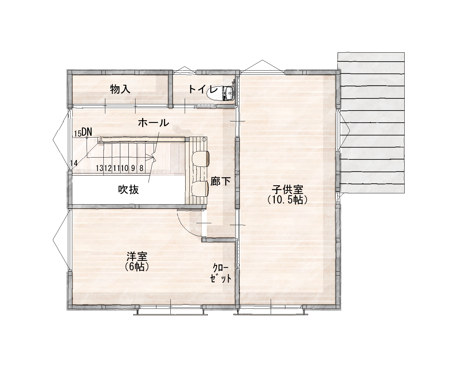 川越市神明町　土地　推奨プラン2階