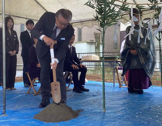 注文住宅　地鎮祭