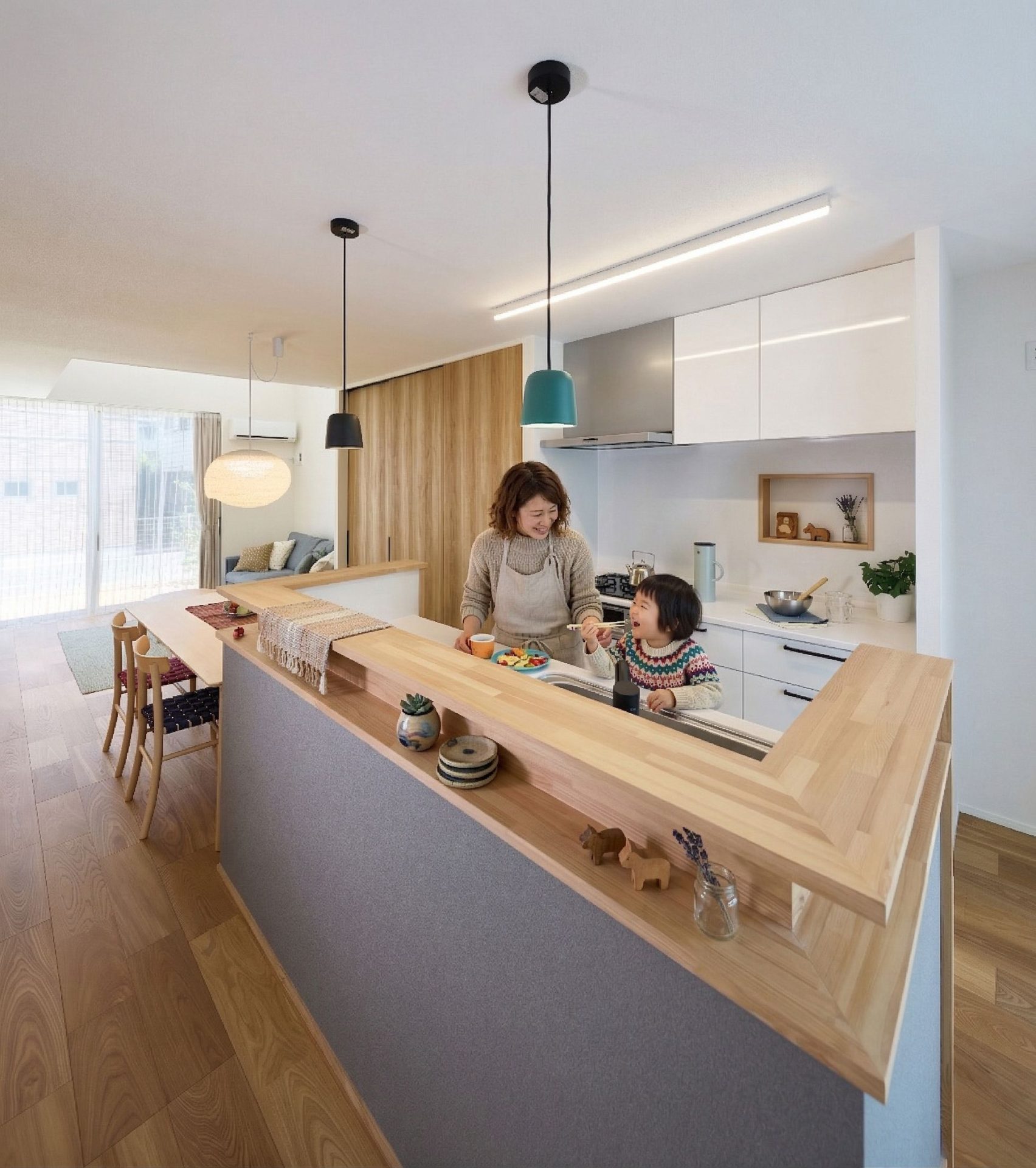 キッチン　二の字型